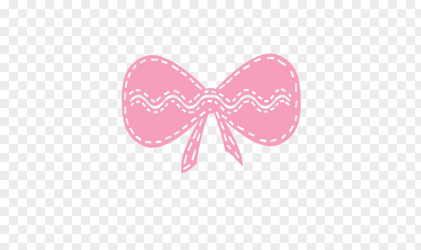 Line Bow Tie Pink M RTV Font PNG