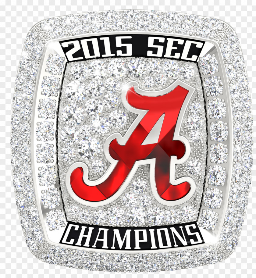 Ring Alabama Crimson Tide Football University Of 2015 SEC Championship Game Southeastern Conference 2016 PNG
