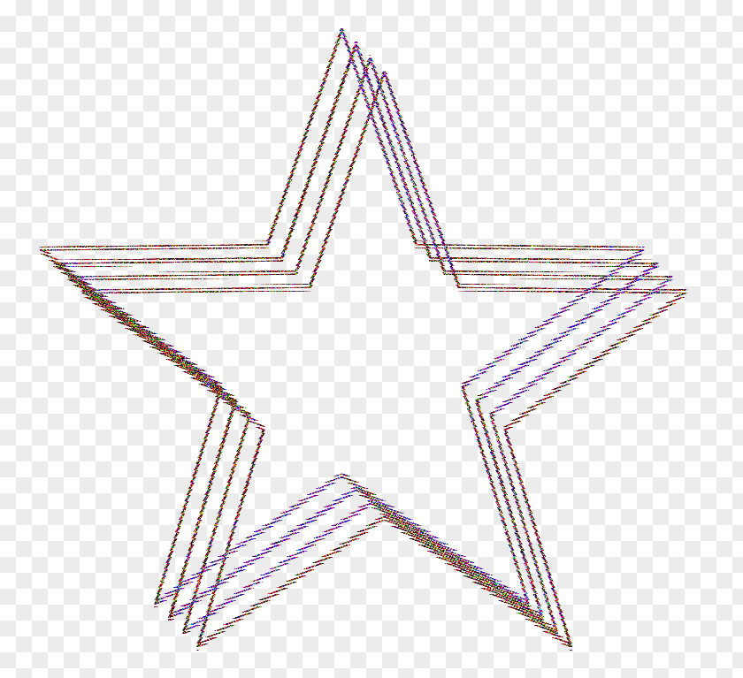 Stars Line Triangle Point Symmetry PNG