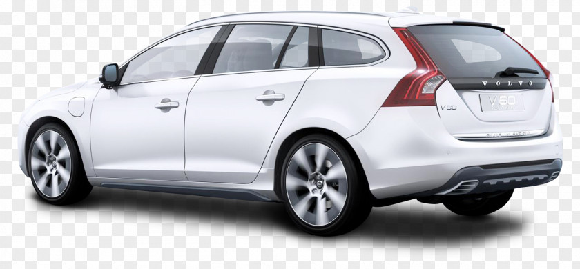 Volvo V60 Hybrid Silver Car Geneva Motor Show Plug-in Cars PNG