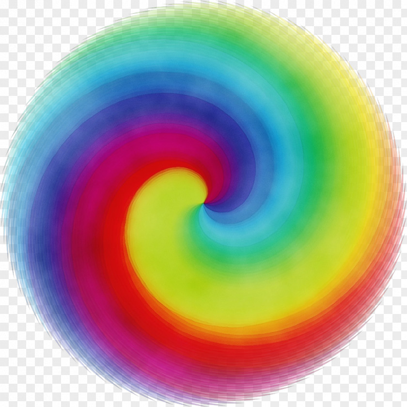 Wheel Vortex Watercolor Cartoon PNG