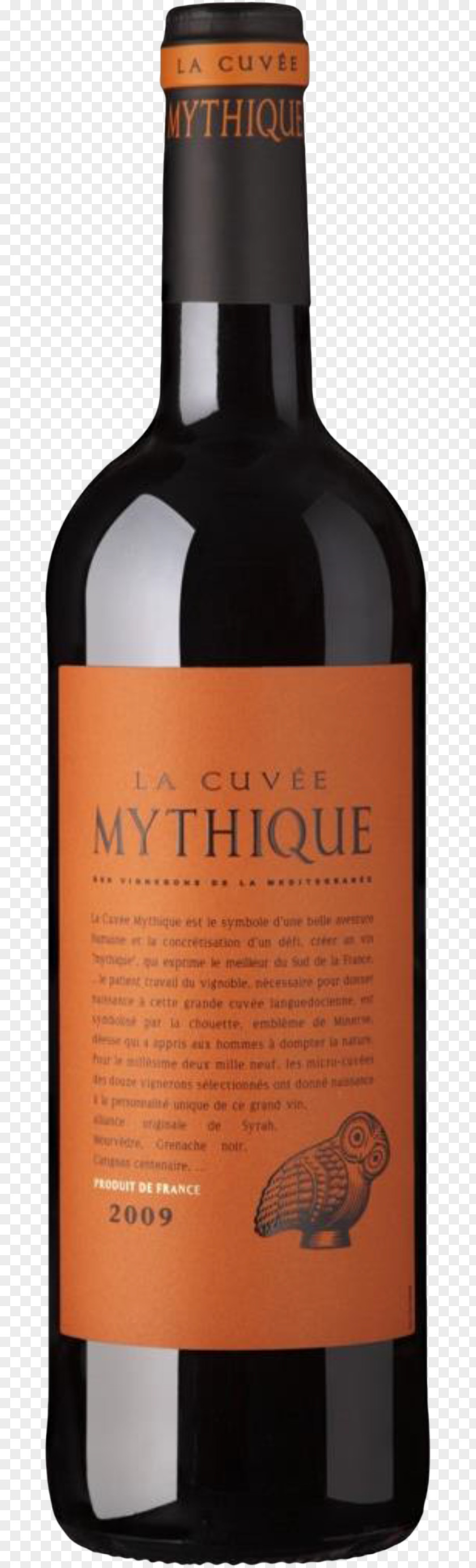 Wine Red Liqueur La Cuvee Mythique IGP Vin De Pays PNG