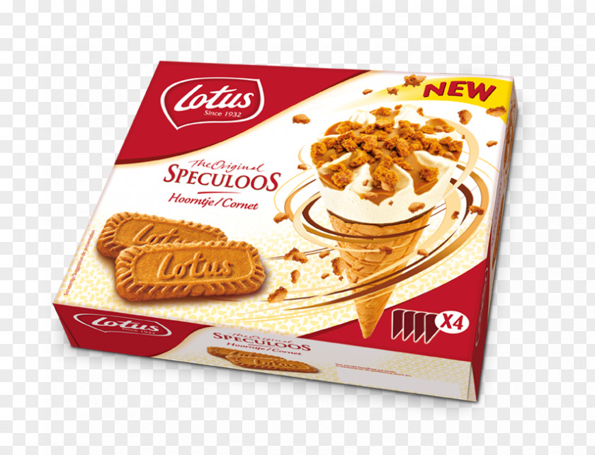 Ice Cream Speculaas Cones Lotus Bakeries Frozen Dessert PNG