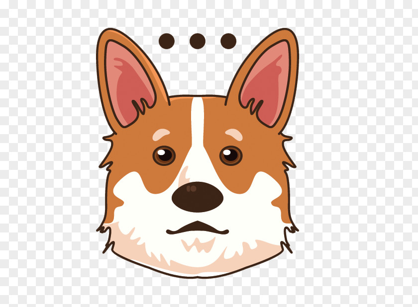 Puppy Dog Breed Pembroke Welsh Corgi Emoji Sticker PNG