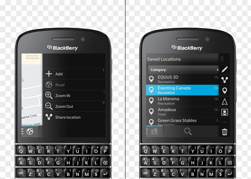 Smartphone BlackBerry Z10 Telephone LTE QWERTY PNG