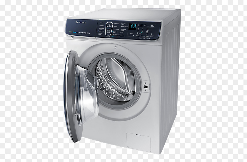 Washing Mashine Machines Samsung Group WW65K52E69W Laundry PNG