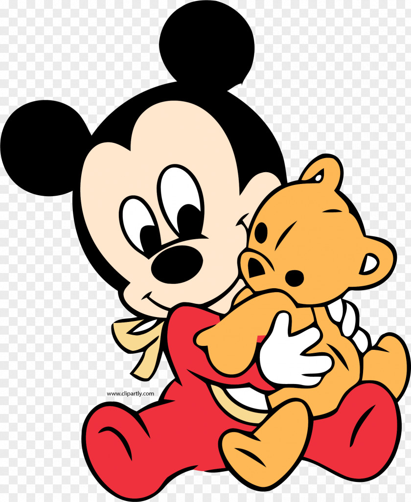Disney Clear Mickey Mouse Minnie Donald Duck Infant Image PNG