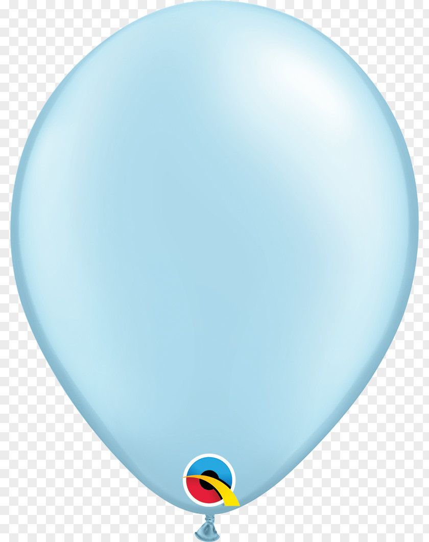 Hand Painted Balloon Gas Party Blue Birthday PNG