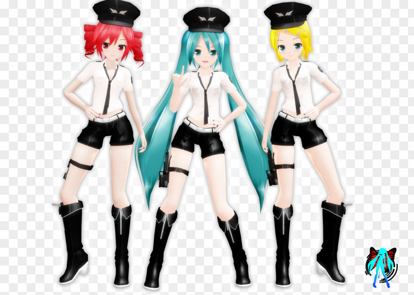 Hatsune Miku MikuMikuDance Police Kagamine Rin/Len Senbonzakura PNG