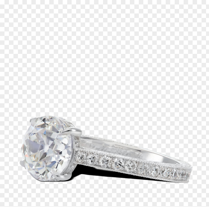 Ring Solitaire Diamond Jewellery Platinum PNG