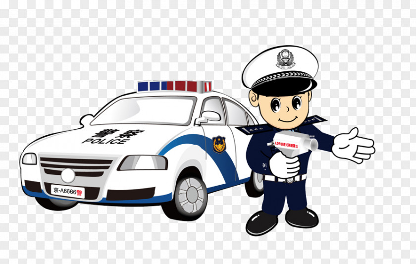 Traffic Police Car Road Transport Pedestrian PNG