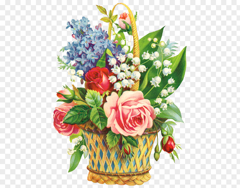 Glitter Flower Floral Design Bouquet Rose Food Gift Baskets PNG