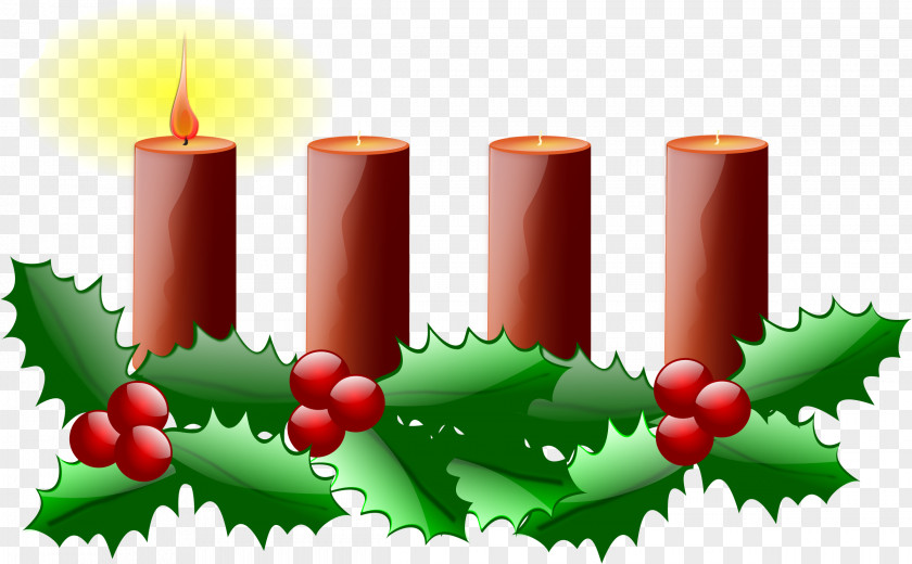 Green Week Cliparts Advent Wreath Candle Sunday Clip Art PNG