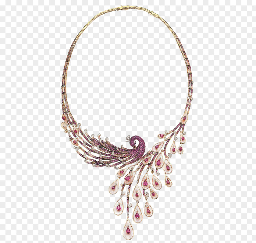 Peacock Necklace Earring Jewellery Gemstone Peafowl PNG