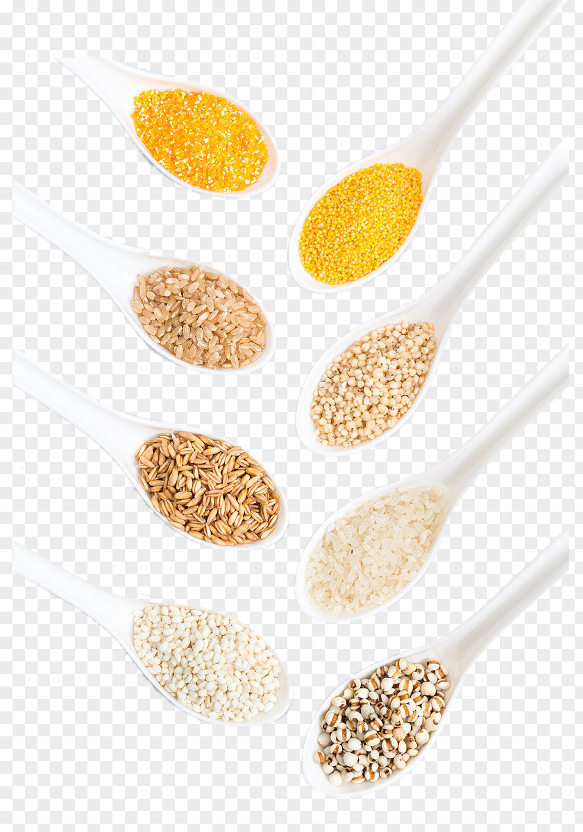 Spoon Of Whole Grains Cereal Grain Rice PNG