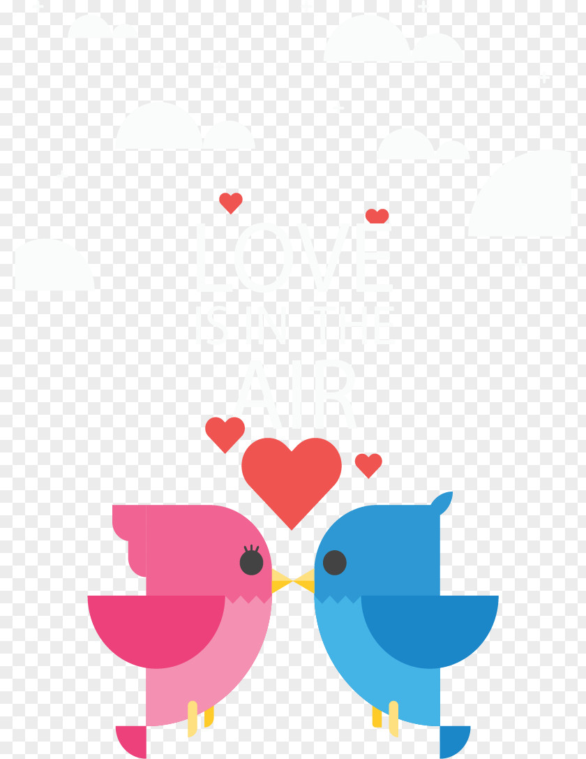 Cute Kissing Birds Bird Kiss Clip Art PNG