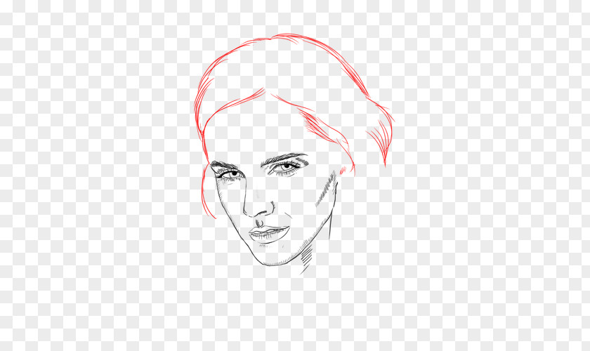 Famous People Eye Cheek Chin Sketch PNG