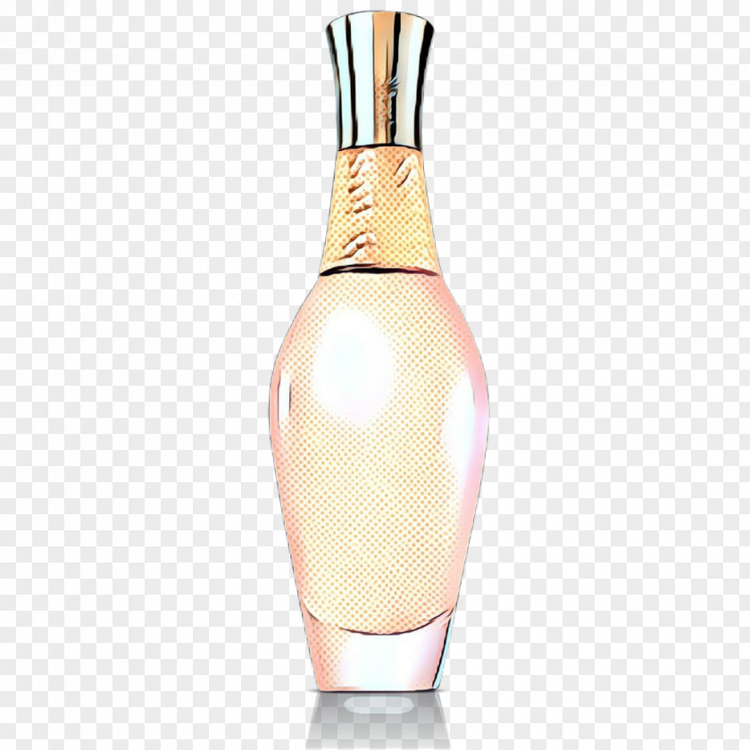 Glass Bottle Cosmetics Pink Background PNG