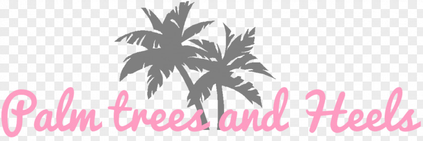 Palm Fronds Trees Logo Font PNG