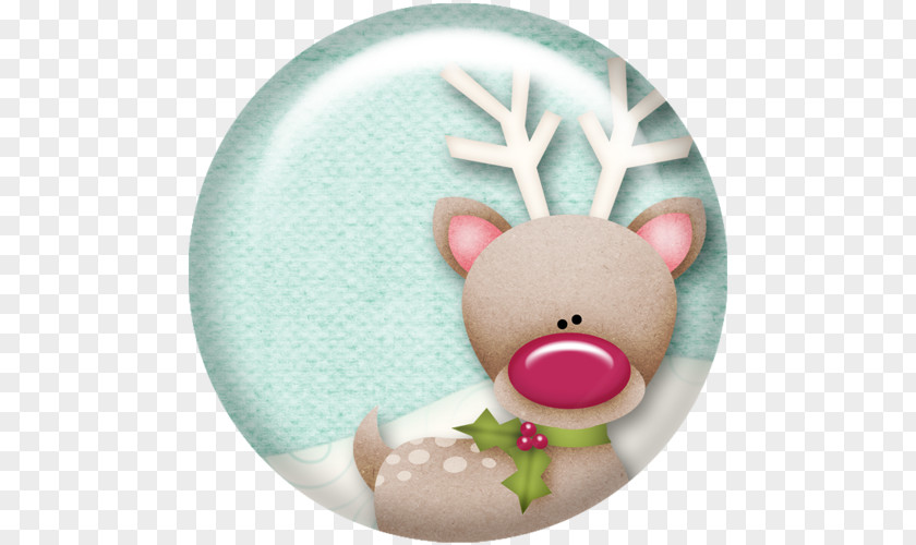 Reindeer Christmas Ornament Santa Claus Scrapbooking PNG
