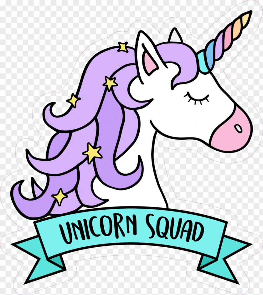 Line Art Sticker Unicorn Drawing PNG