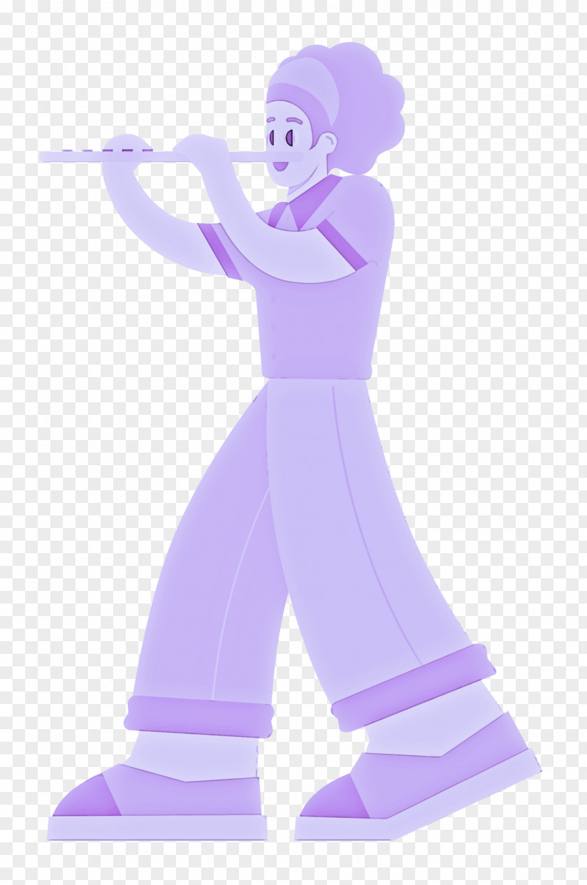 Playing The Flute Music PNG