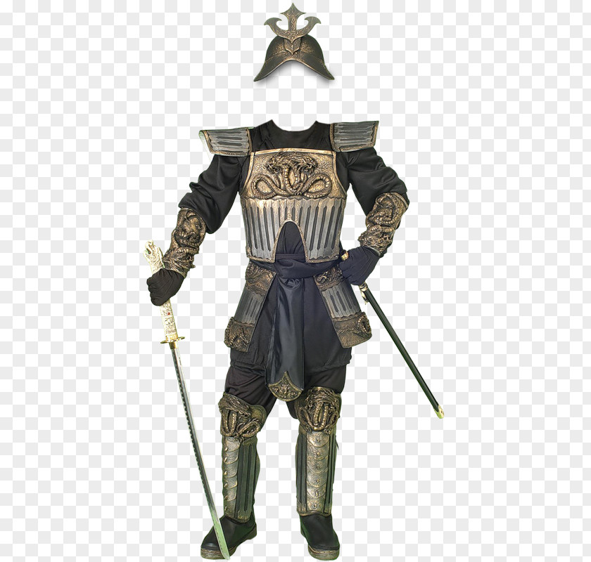 Samurai Robe Costume Party Japanese Armour PNG