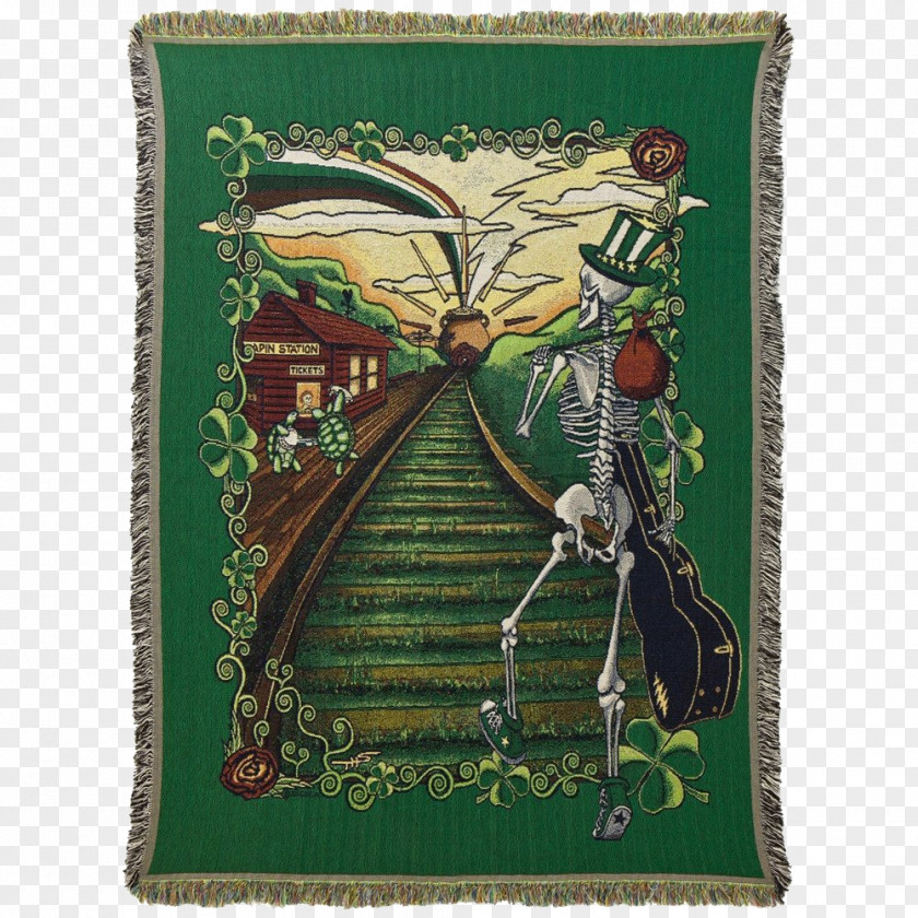 Steppe Road Under The Sky Towel Blanket Grateful Dead Polar Fleece Bertha PNG