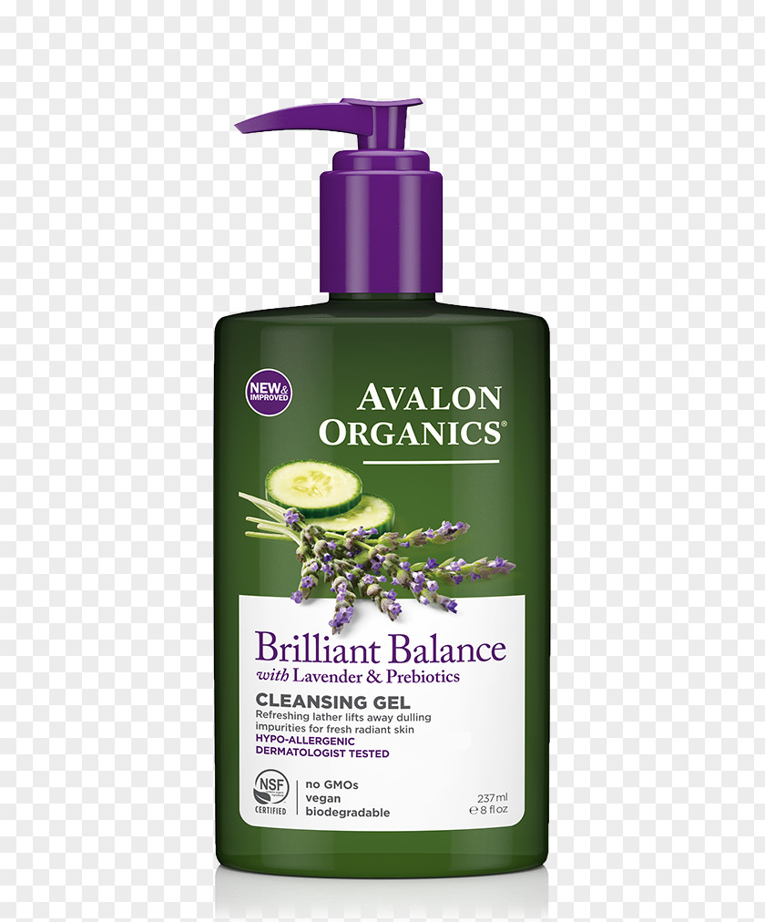 Cucumber Detox Cleanser Avalon Organics Lavender Luminosity FACIAL CLEASNING GEL Organic Food Lotion PNG