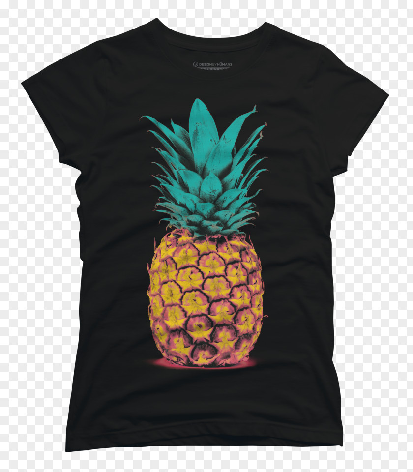 Pinapple T-shirt Pineapple Clothing Top Sleeve PNG