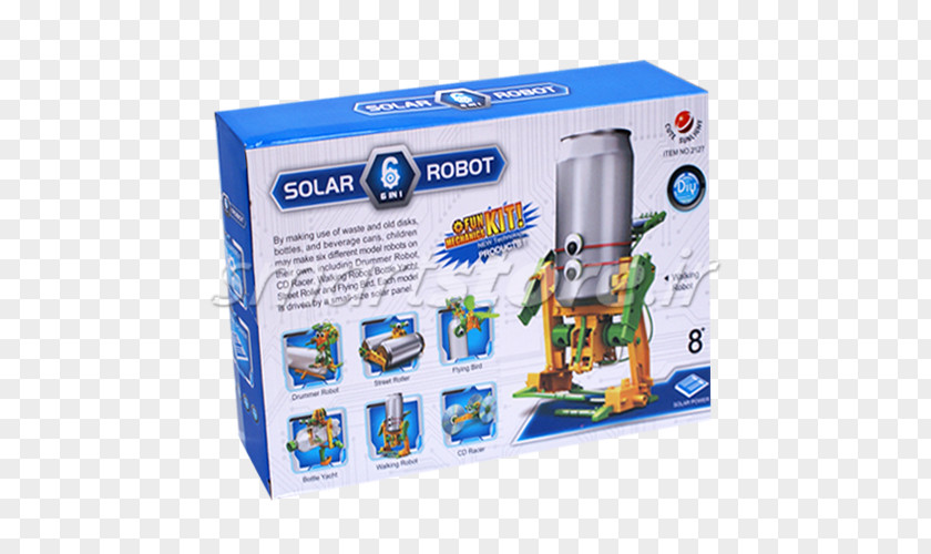 Robot Model Solar Power Energy Kit PNG