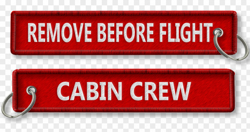 Cabin Crew Aircraft Remove Before Flight Airplane Key Chains Bag Tag PNG
