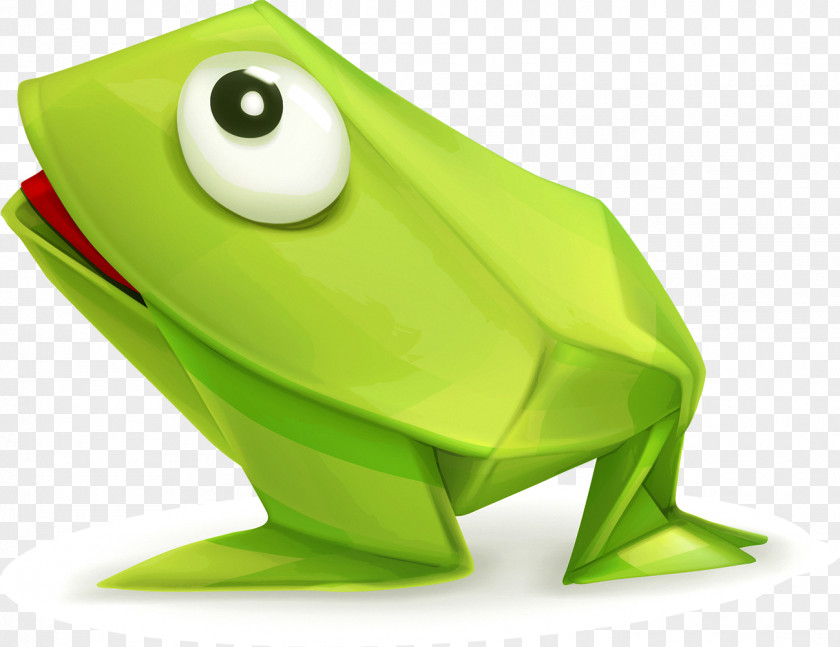 Frog Origami Paper Animal PNG