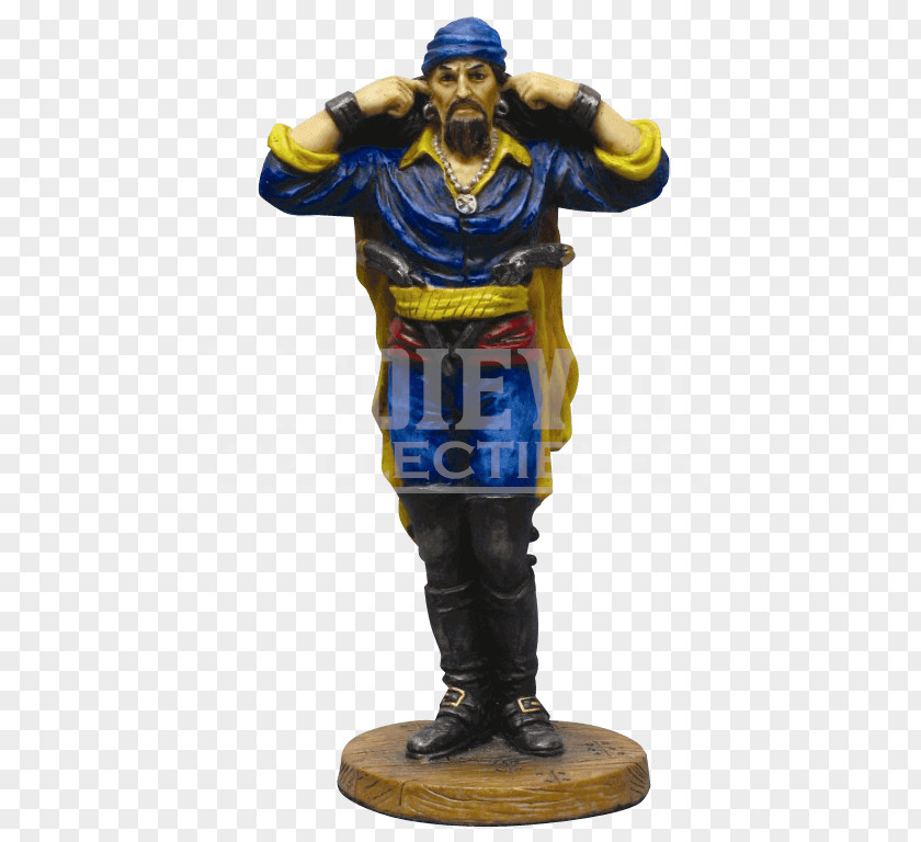 Henry Avery Pirate Flag Figurine PNG
