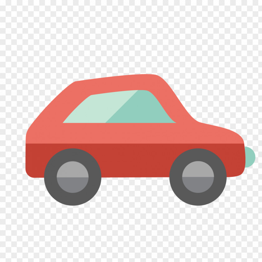 Simple Car Vector Graphics Vehicle Image PNG