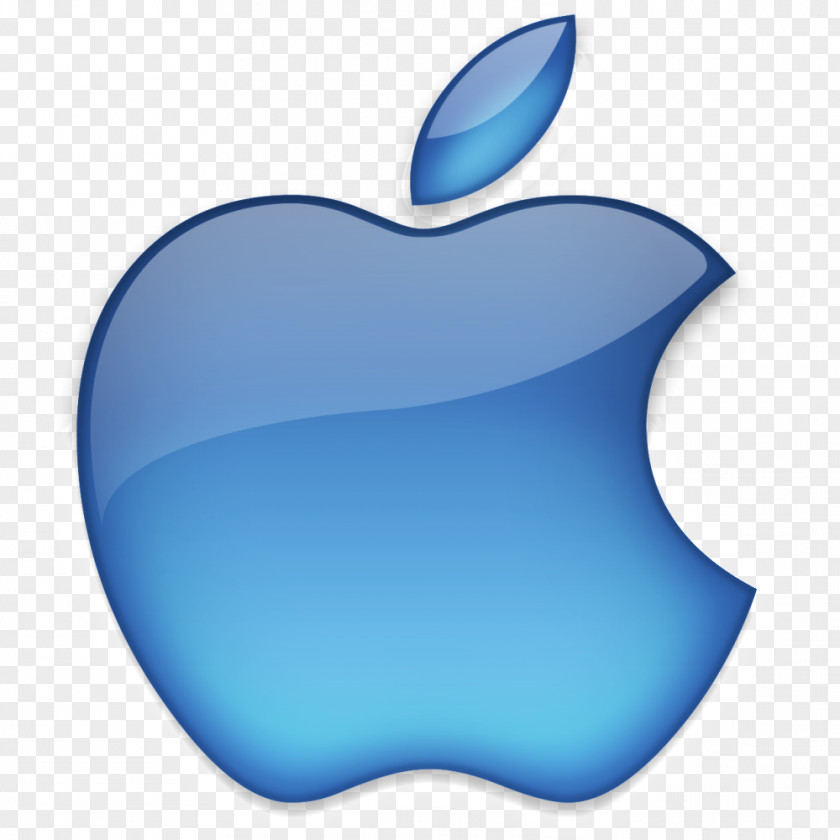 Apple Logo Blue PNG