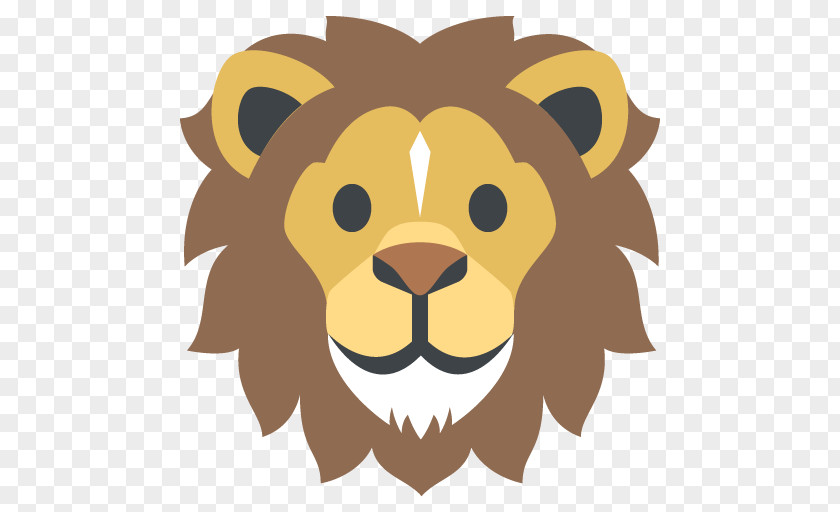 Lion Face Emoji Sticker Clip Art PNG