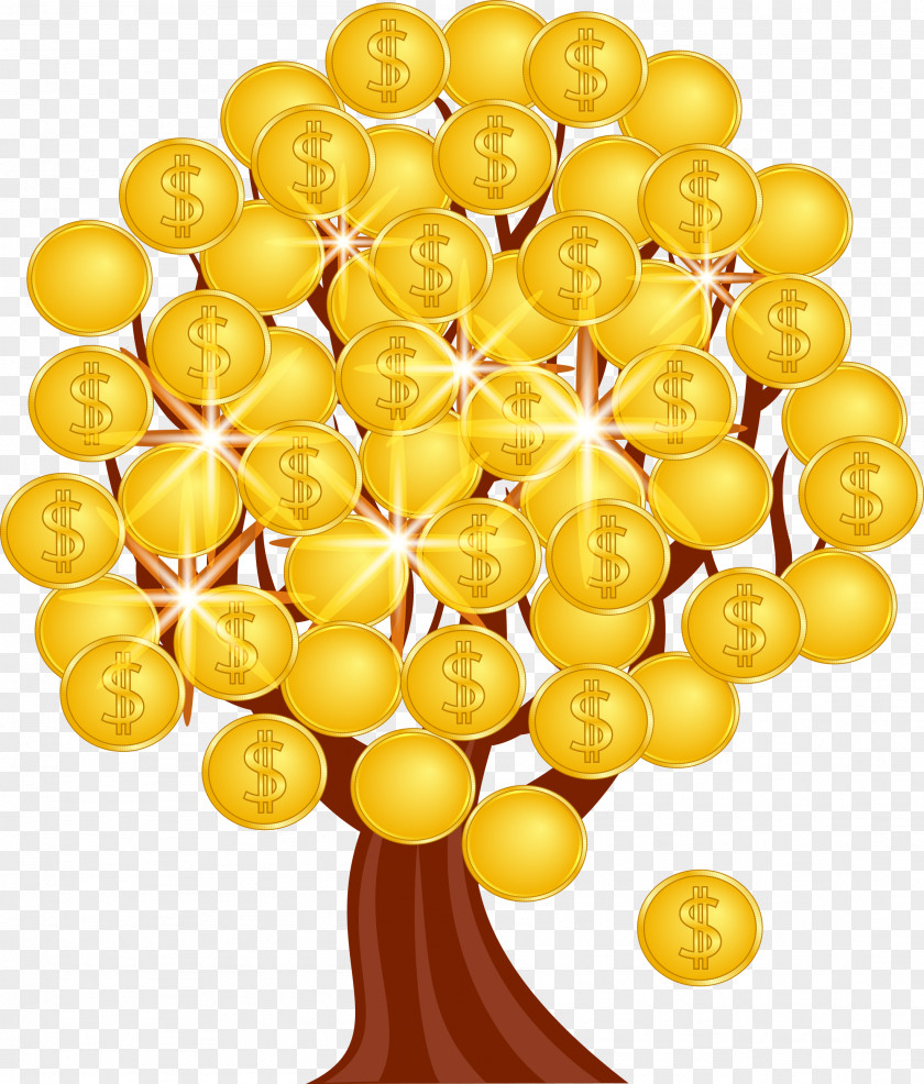 Money Tree Coin Indian Rupee PNG