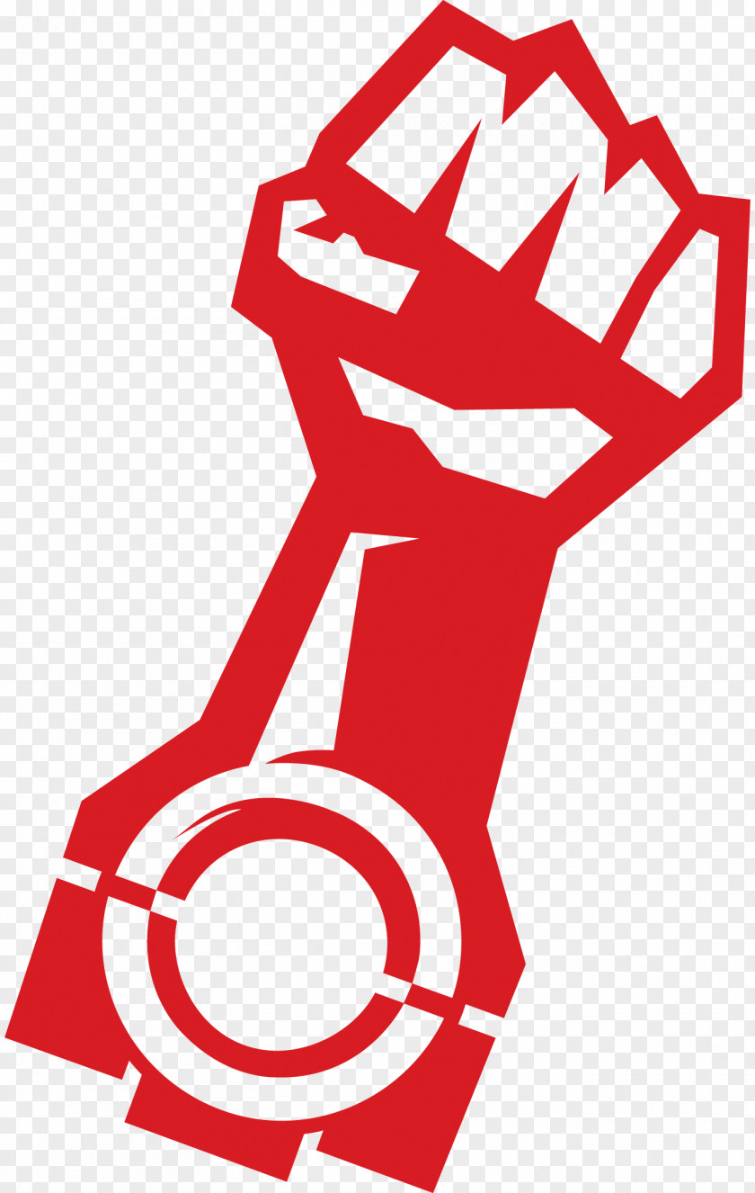 Motor Logo Decal Raised Fist Sticker PNG