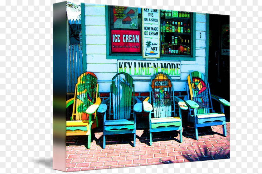 Painting Key West Gallery Wrap Canvas Art PNG