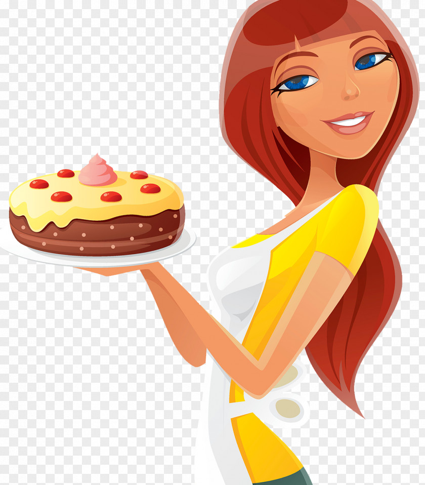 Beauty Cake Chef Cupcake Cream Torte Clip Art PNG