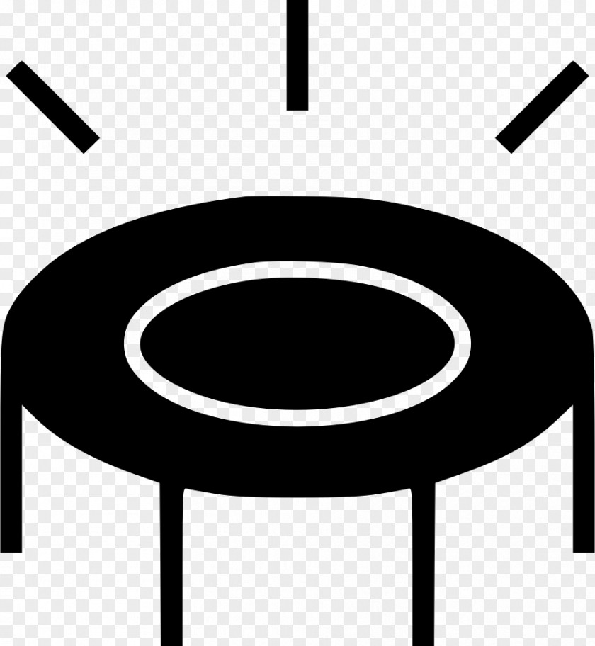 Trampoline Clip Art Black And White Image PNG
