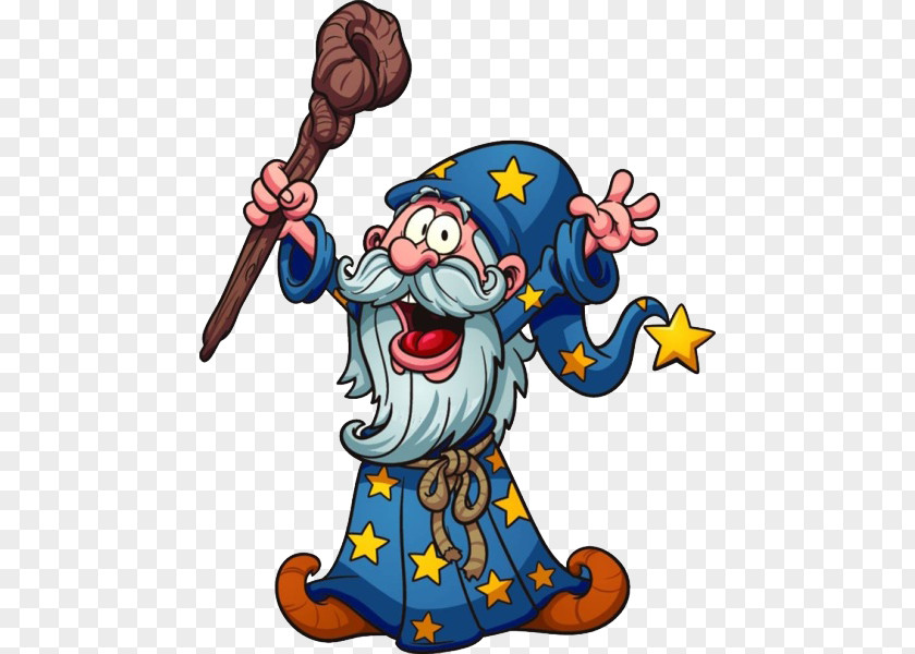 Cartoon Wizard The Magician Illustration PNG