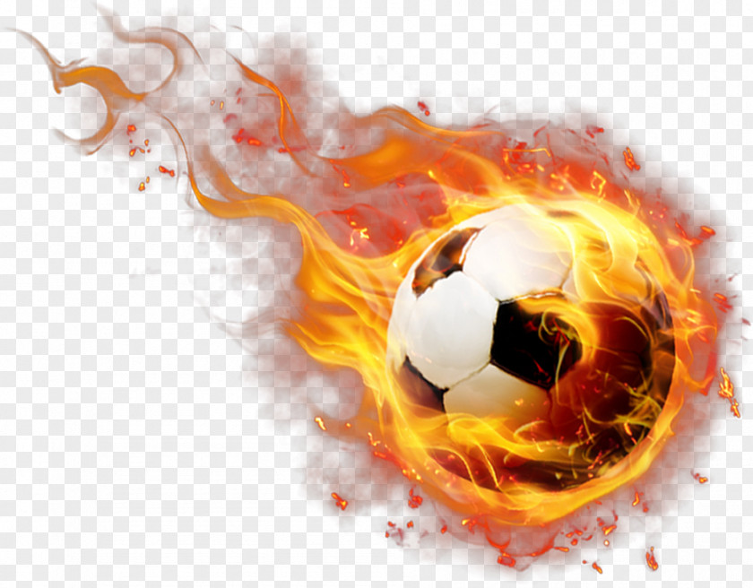 Fire Football High Efficiency Video Coding PNG