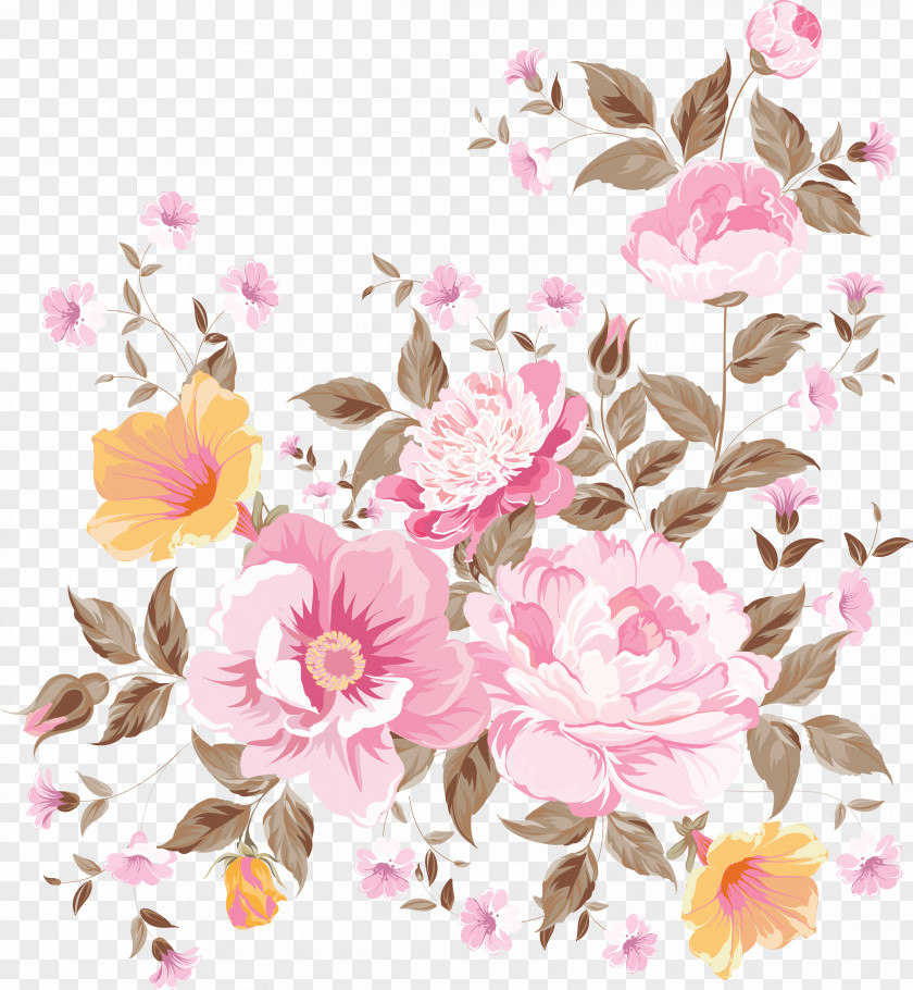 Flower Floral Design Drawing Watercolor Painting PNG