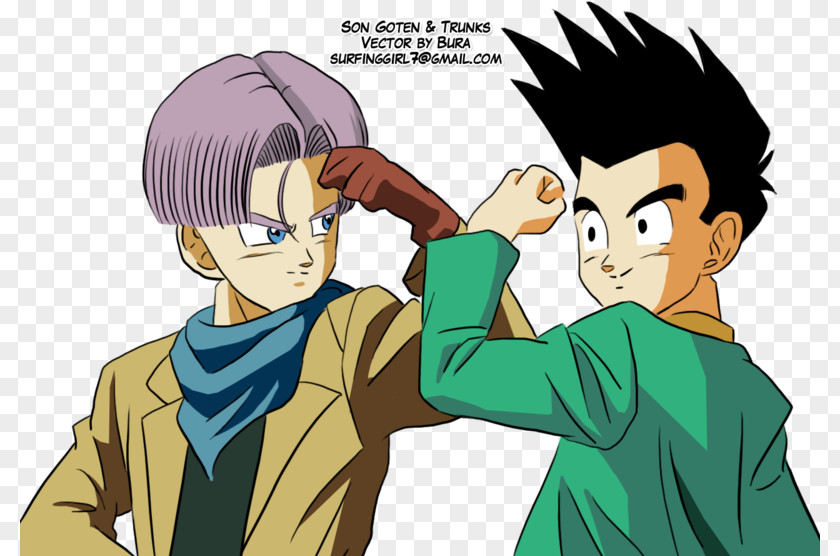 Goku Gotenks Trunks Vegeta PNG