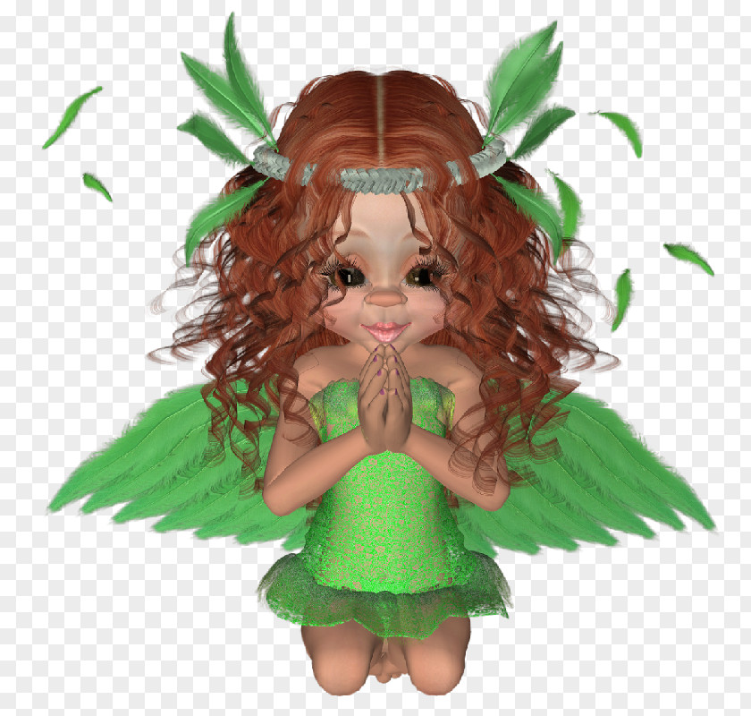 Hadas Fairy Doll Leaf PNG