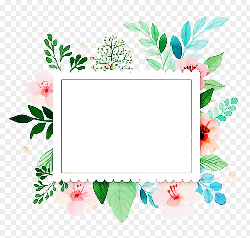 Holly Rectangle Background Watercolor Frame PNG