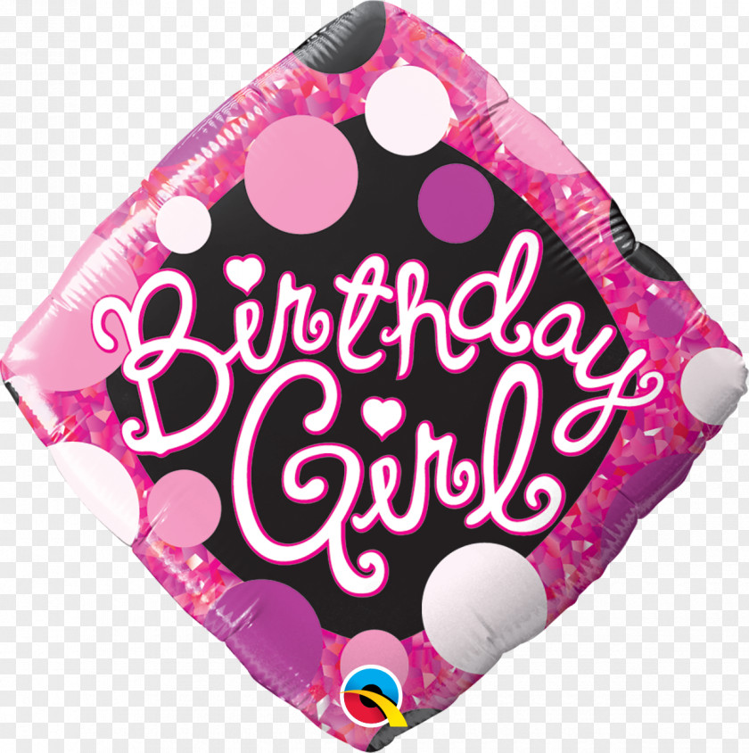 Pink Balloon Mylar Birthday Cake Party PNG