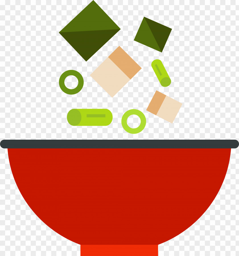 Red Flat Rice Bowl Miso Soup Japanese Cuisine Fish Stock Clip Art PNG